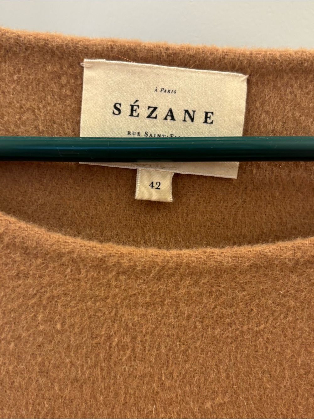 Sezane Aaron Jacket Camel - Size 10 - Picture 4 of 5